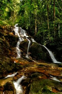 Kanching Waterfalls Stock Photos