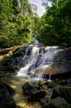 Kanching Waterfalls Stock Photos