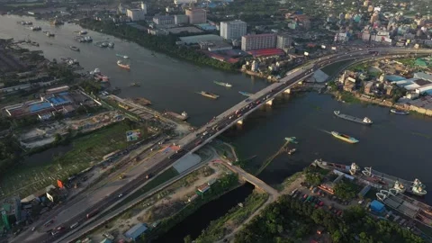 Kanchpur Bridge Stock Footage 251580128