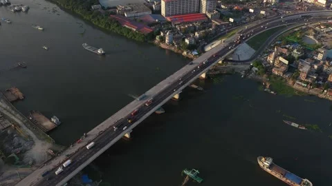 Kanchpur Bridge Stock Footage 251580564