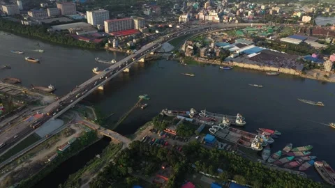 Kanchpur Bridge Stock Footage 251580680