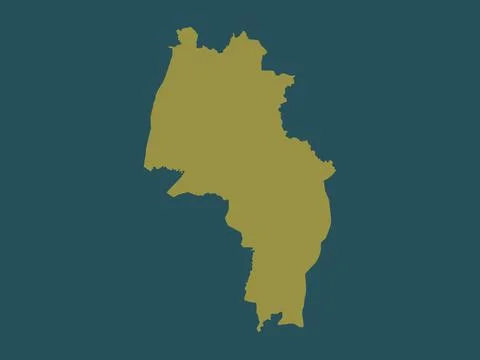 Kandal, Cambodia. Solid color shape Stock Illustration