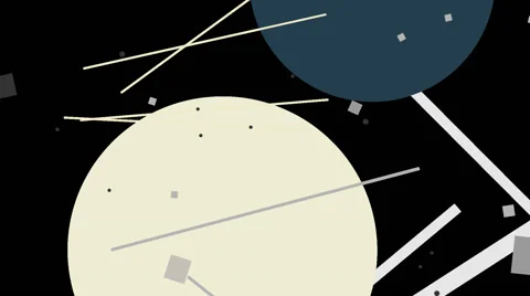 Kandinsky Shapes Animated 06 - Alpha Included Stock Footage 40063322