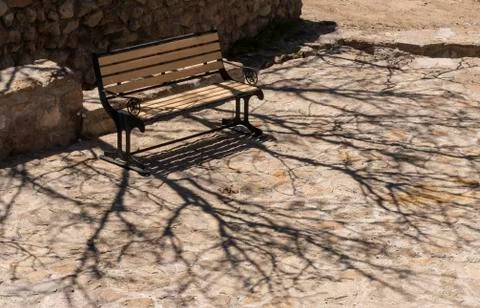 Kandovan Iran Bench Stock Photos