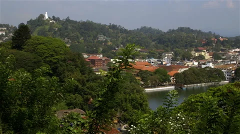 KANDY CITY BUDDHA STATUE KANDY SRI LANKA Stock-Footage 64557640