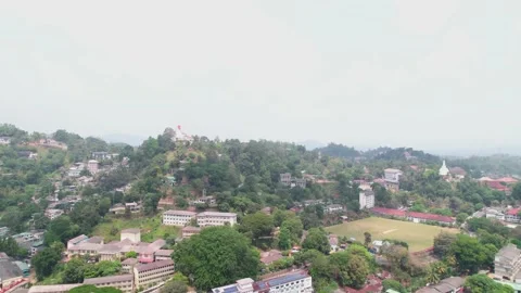 Kandy Town 4K DJI Drone Video Footage Ceylon Sri Lanka Stock Footage 172551530