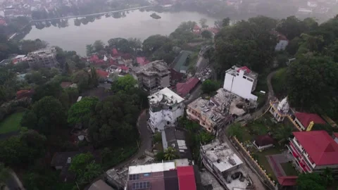 Kandy Town View 4K Drone Footage Video Stock Footage 172133866