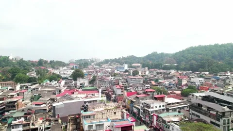 Kandy Town View 4K Drone Footage Sri Lanka Stock Footage 172457545