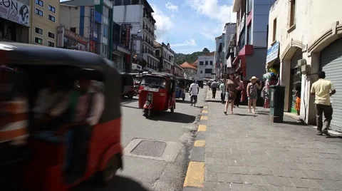 Kandy traffic, Sri Lanka Stock Footage 62068006