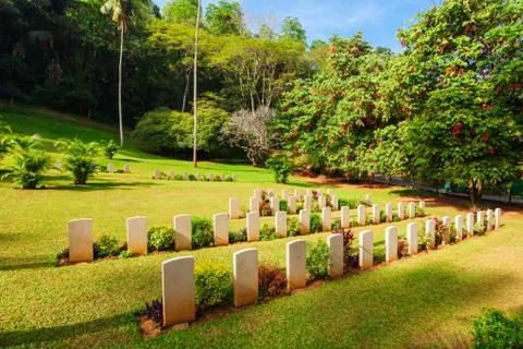 Kandy world war cemetery Foto stock