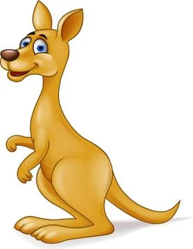 Kangaroo cartoon Stock Illustration