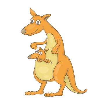 Kangaroo icon Stock Illustration