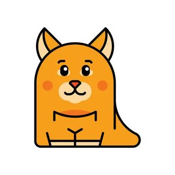 Kangaroo icon Stock Illustration