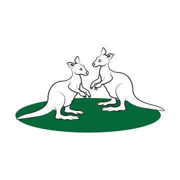 Kangaroo icon Stock Illustration