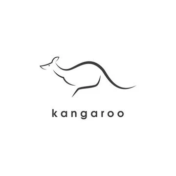 Kangaroo illustration design 스톡 일러스트