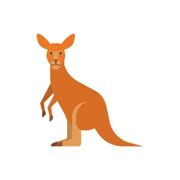Kangaroo. isolated illustration Stock Illustration