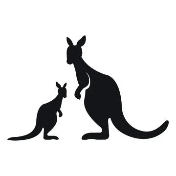 Kangaroo Logo Template vector illustration design Stock Illustration