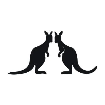 Kangaroo Logo Template vector illustration design Stock Illustration