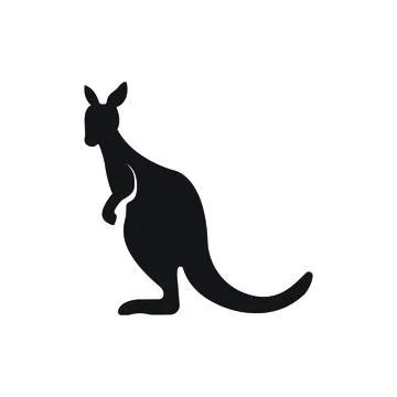 Kangaroo Logo Template vector illustration design Stock Illustration
