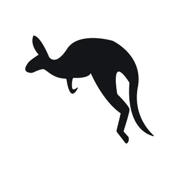 Kangaroo Logo Template vector illustration design Stock Illustration