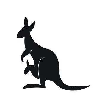 Kangaroo Logo Template vector illustration design Stock Illustration