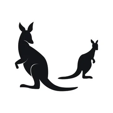 Kangaroo Logo Template vector illustration design Stock Illustration