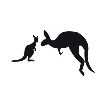 Kangaroo Logo Template vector illustration design Stock Illustration