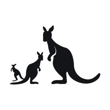 Kangaroo Logo Template vector illustration design Stock Illustration