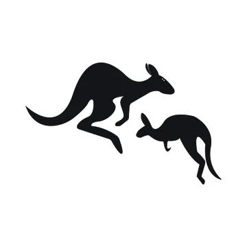 Kangaroo Logo Template vector illustration design Stock Illustration