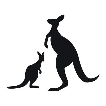 Kangaroo Logo Template vector illustration design Stock Illustration