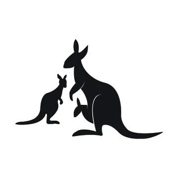 Kangaroo Logo Template vector illustration design Stock Illustration