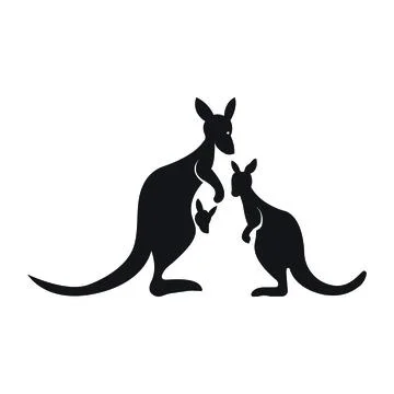 Kangaroo Logo Template vector illustration design Stock Illustration