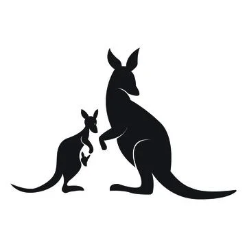 Kangaroo Logo Template vector illustration design Stock Illustration