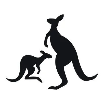 Kangaroo Logo Template vector illustration design Stock Illustration