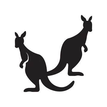 Kangaroo Logo Template vector illustration design Stock Illustration