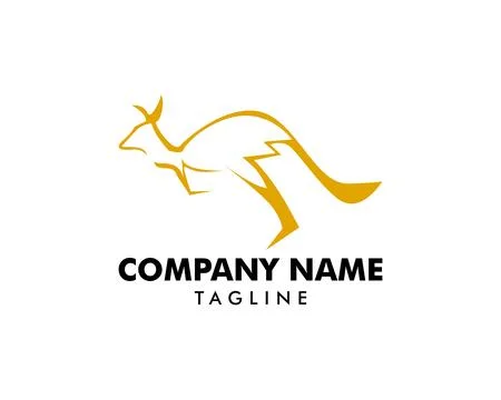 Kangaroo Logo Template vector illustration Stock Illustration