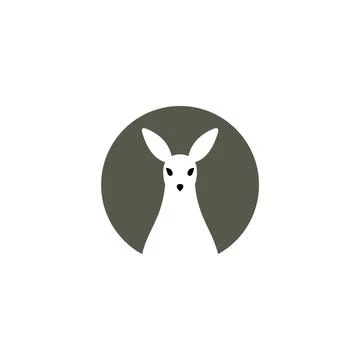 Kangaroo vector logo symbol icon element Illustrazione stock