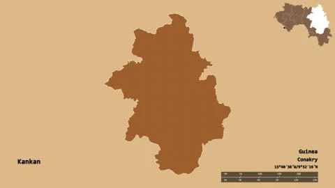 Kankan, region of Guinea, zoomed. Pattern Stock Illustration