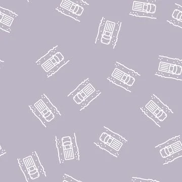 Kankar road line seamless pattern Stock Illustration