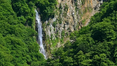 Kanman Fall in summer located in Nagano, Japan Video stock 111933504
