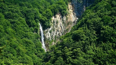 Kanman Fall in summer located in Nagano, Japan Stock Footage 111933562
