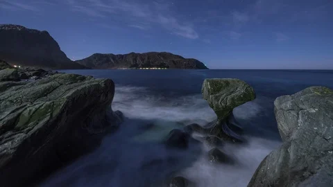 Kannenstein with moonlight Stock Footage 88308948