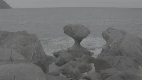 Kannesteinen in Vågsøy Stock Footage 342049697