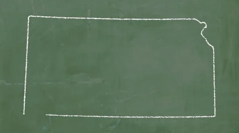 Kansas Chalkboard Stock Footage 3762270