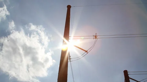 Kansas - Electrical Tower - Timelapse Video stock 52809821