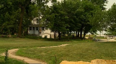 Kansas Homestead backside Stock Footage 35484573