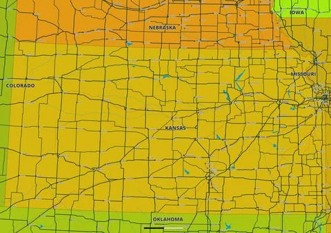 Kansas Stock Illustration