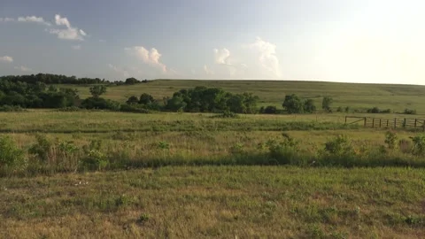 Kansas Prairie evening Video stock 135357150