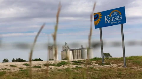 Kansas State Line Vídeo Stock 54366694