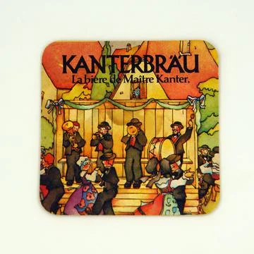 Kanterbräu beer coaster Stock Photos